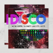 マルティーニ鏡ボールディスコパーティー 招待状 (正面/裏面)