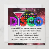 マルティーニ鏡ボールディスコパーティー 招待状 (裏面)