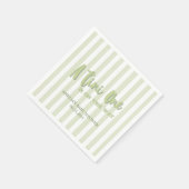 マルティーニ・エスプレッソ緑男女兼用の赤ちゃんシャワー スタンダードカクテルナプキン (角)