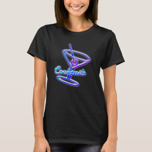 マルティーニ·カクテルレトロ·ネオン·サイン Tシャツ