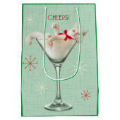 マルティーニ·グラスの猫 ミディアムペーパーバッグ (裏面)