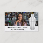 マルティーニ・シェーカー | バルテンダー混合学者 | 写真の追加 名刺 (正面)