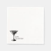 マルティーニ・スパークル スタンダードカクテルナプキン (正面)