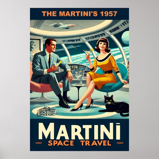 マルティーニ スペース トラベル ポスター 1957年 (正面)