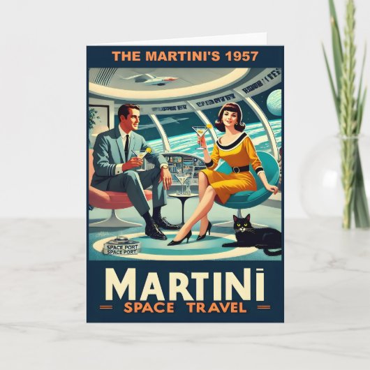 マルティーニ・スペース・トラベル・ポスター 1957年 カード (正面)