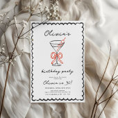 マルティーニ&ボウトレンディーバースデーパーティー 招待状