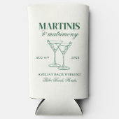 マルティーニ&マトリモニーバチェロレッテ週末 スリム缶クーラー (正面)