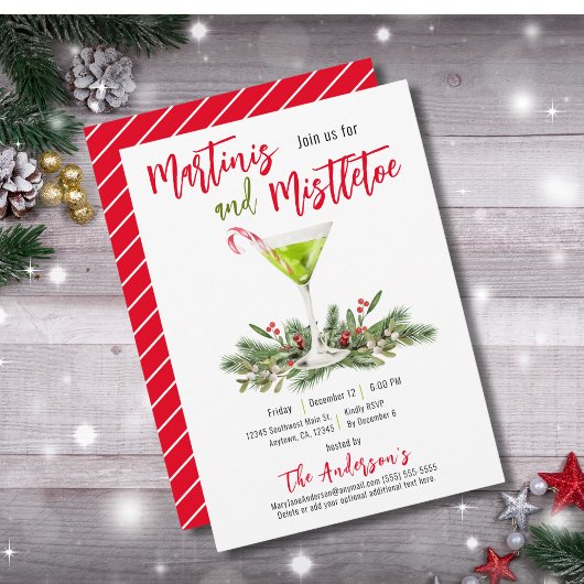 マルティーニ&ミスタントーフェスティバルドリンクスホリデーパーティー 招待状