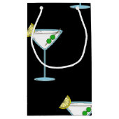 マルティーニ·ラヴァーズカクテルグラス·バーテンダー·アルコール スモールペーパーバッグ (裏面)