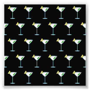 マルティーニ·ラヴァーズカクテルグラス·バーテンダー·アルコール フォトプリント