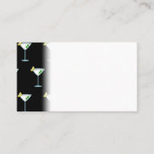 マルティーニ·ラヴァーズカクテルグラス·バーテンダー·アルコール プレイスカード (正面)