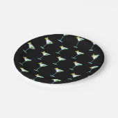 マルティーニ·ラヴァーズカクテルグラス·バーテンダー·アルコール ペーパープレート (アングル)