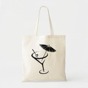 マルティーニ~レトロカクテルドリンクオリーブ&アンブレラT- トートバッグ