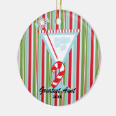 マルティーニGlass Christmas Ornamentすばらしい叔母さん セラミックオーナメント (左)