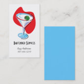 マルティーニGlass_redバーテンダー 名刺 (正面/裏面)