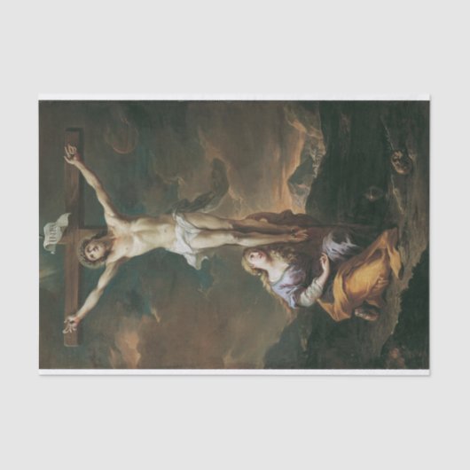 マルティーノ・アルトモンテKruzifixus Mit Maria Magdalena 薄葉紙 (正面)