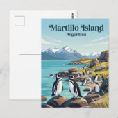 マルティーヨ島 アルゼンチン ポストカード (正面/裏面)