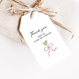 マルティ予測できなニボウハンドドロードブライダルシャワー ギフトタグ