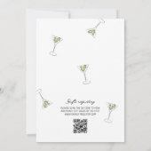 マルティ予測できなニボウハンドドロードブライダルシャワー 招待状 (裏面)