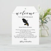 マルティ結婚ニケの歓迎ラベル、手紙の旅程 (スタンド正面)