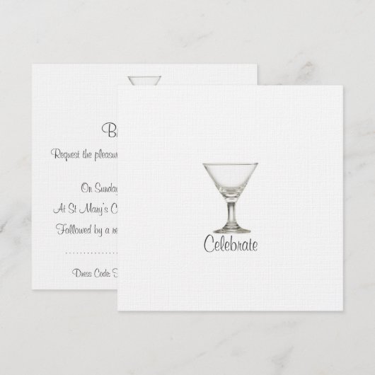 マルティ結婚ニズ 招待状 (正面/裏面)