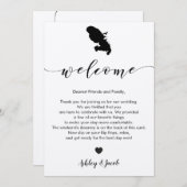 マルティ結婚ニークのウェルカムレター&旅程 プログラム (正面/裏面)