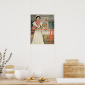 マルティ運ナの朝食on a Tray, 1904 ポスター (キッチン)