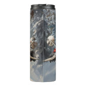 マルティTzu犬オートバイクリスマスに乗る タンブラー (裏面)