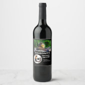 マルテン誕生日パーティー写真モノグラム ワインラベル (正面)