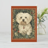 マルテーズ ヴィンテージ フラワー タペストリー 招待状 (スタンド正面)