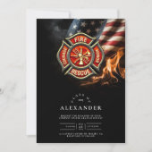 マルテ十字消防士卒業式 招待状 (正面)