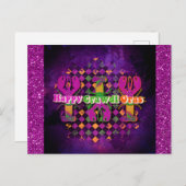 マルディおもしろいグラスクロフィッシュパープル ポストカード (正面/裏面)