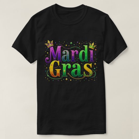 マルディおもしろいグラスパレードカーニバルメンズ Tシャツ (デザイン正面)
