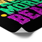 マルディおもしろいグラスパーティーマスク仮装メンズウィメンズキッズ ポスター (角)