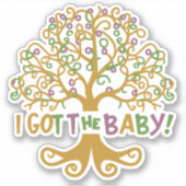 マルディおもしろいグラIザ得ベビー妊娠アラート シール (正面)