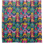 マルディお洒落グラスお祝い シャワーカーテン (正面)