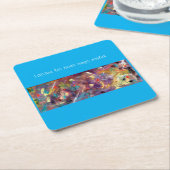 マルディお洒落グラススクエア紙コースター。 スクエアペーパーコースター (アングル)