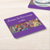 マルディお洒落グラススクエア紙コースター スクエアペーパーコースター (アングル)