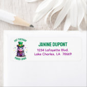 マルディお洒落グラスファット火曜日ヒッポステッカー ラベル (インサイチュ)