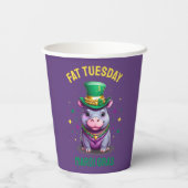 マルディお洒落グラスファット火曜日ヒッポ 紙コップ (裏面)