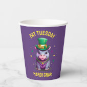 マルディお洒落グラスファット火曜日ヒッポ 紙コップ (正面)