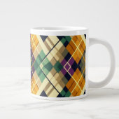 マルディアーガイルグラスイエローパープルグリーン ジャンボコーヒーマグカップ (右)