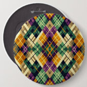 マルディアーガイルグラスイエローパープルグリーン 缶バッジ (正面&裏面)