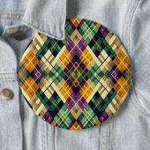 マルディアーガイルグラスイエローパープルグリーン 缶バッジ (インサイチュ)