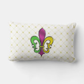 マルディエレガントグラカラフルス（紋章の）フラ・ダ・リ枕 ランバークッション (裏面)