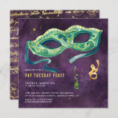 マルディエレガントグラスパーティの招待状 (正面/裏面)