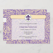 マルディエレガントグラス(紋章の)フラ・ダ・リイベント 招待状 (正面/裏面)