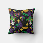 マルディカラフルグラカーニバルジェスターパターン クッション (裏面)