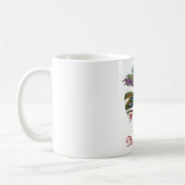 マルディカラフルグラグリッターフェザーマスク コーヒーマグカップ (左)