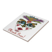 マルディカラフルグラグリッターフェザーマスク タイル (側面)